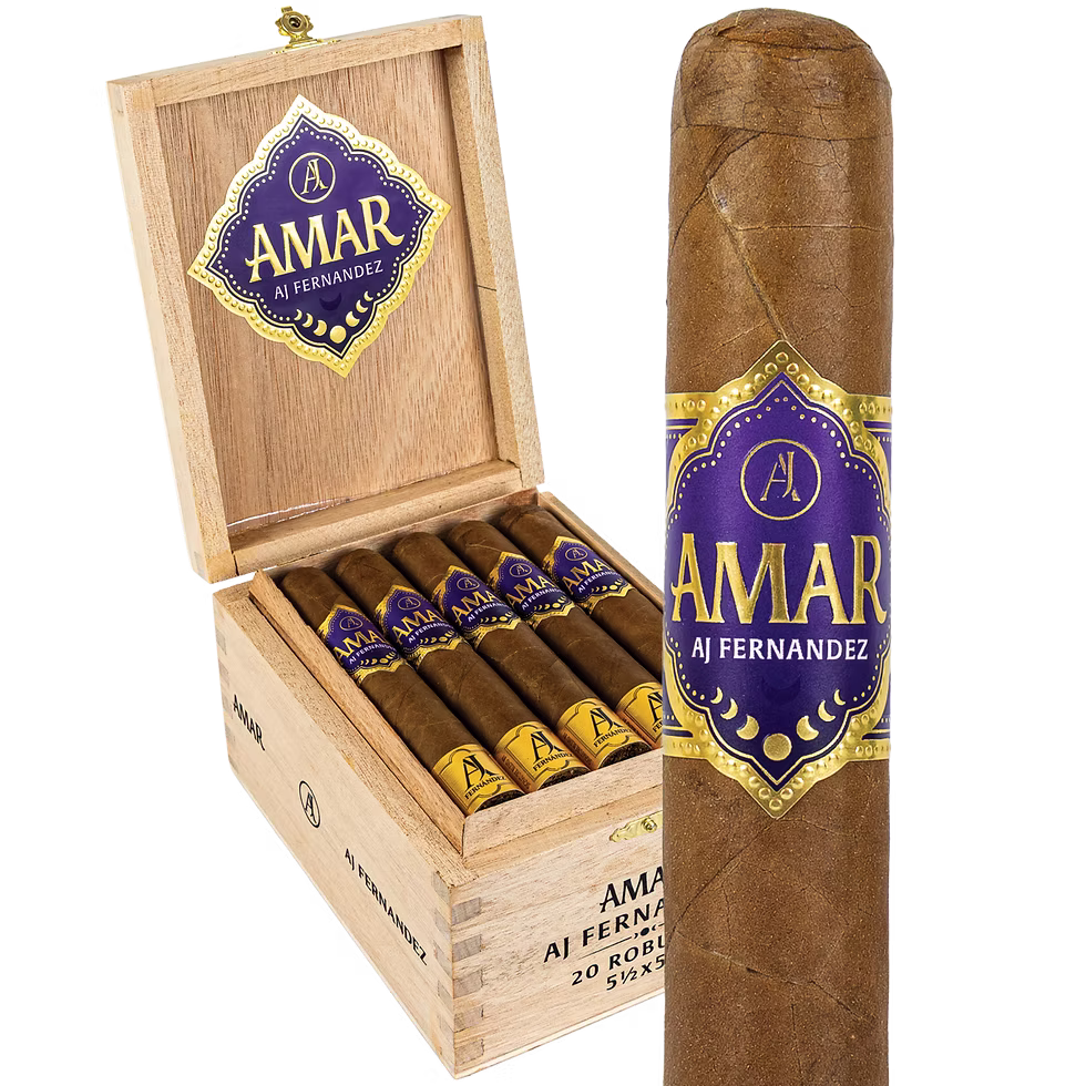 AMAR cigar box and single cigar